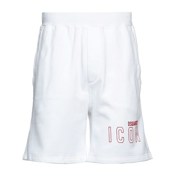 【送料無料】 ディースクエアード メンズ カジュアルパンツ ボトムス Shorts & Bermuda Shorts White|asty