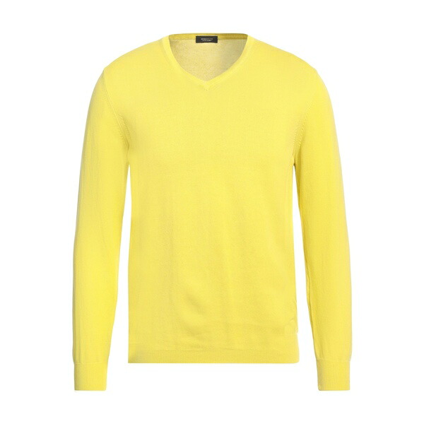 【貨物輸送無料】 ロッソピューロ メンズ 編み物\u0026プルオーバー アウター Sweaters Yellow