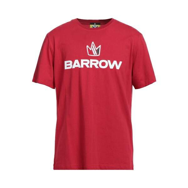 【貨物輸送無料】 バロウ メンズ プルオーバー トップス T-shirts Red