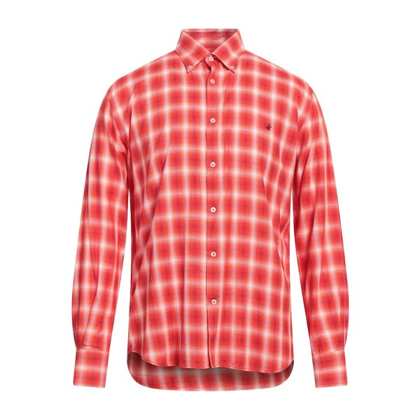 【送料無料】 ブルックスフィールド メンズ シャツ トップス Shirts Orange｜asty