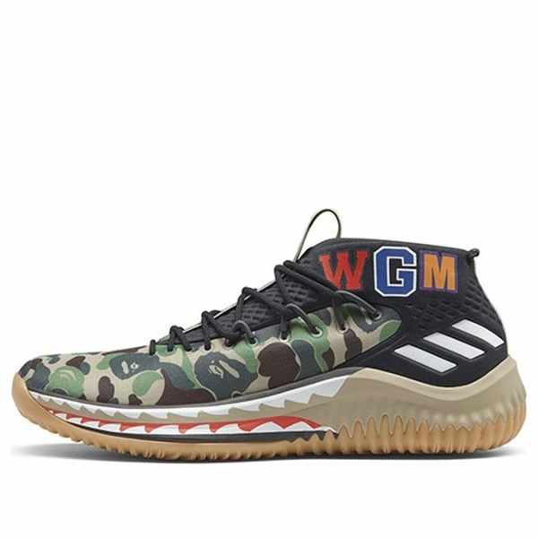 adidas アディダス メンズ スニーカー  【adidas x A Bathing Ape Dame 4 Green Camo AP9974】  サイズ US_7(25.0cm)