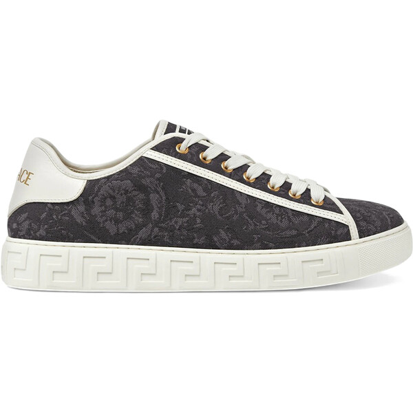 Versace ヴェルサーチ メンズ スニーカー  【Versace Greca Barocco Black Print】  サイズ EU_38(23.0cm) Black
