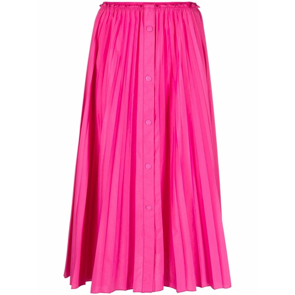 レッドヴァレンティノ レディース スカート ボトムス Pleated midi skirt Pink｜asty