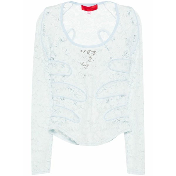 エコーズ・ラッタ レディース プルオーバー トップス Seraph floral-lace top Blue