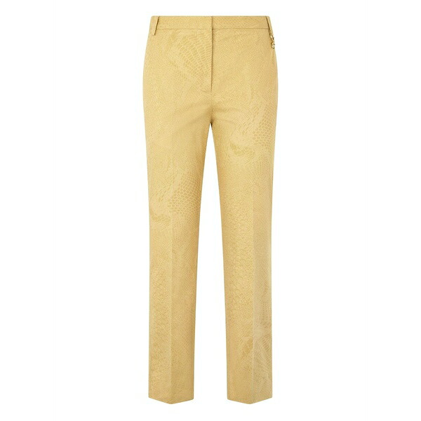 ロベルトカヴァリ レディース カジュアルパンツ ボトムス Python-print trousers Neutrals｜asty