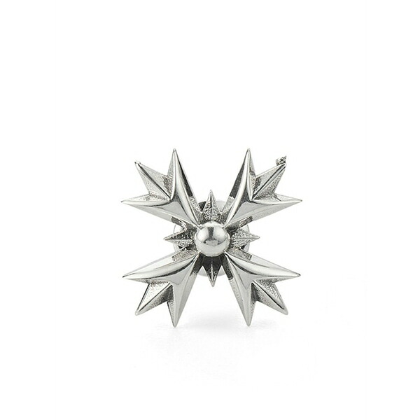 エマニュエレ ビコッキ メンズ ピアス・イヤリング 付属物 Crest stud earring Silver