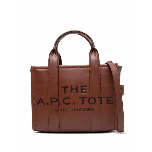 アーペーセー メンズ トートバッグ 御徒面子 Leather tote bag Brown