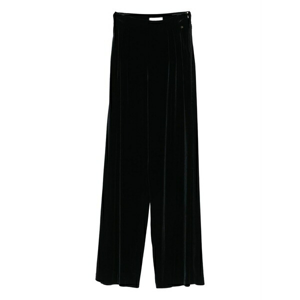 ニッサ レディース カジュアルパンツ ボトムス Pleated textured trousers Black｜asty