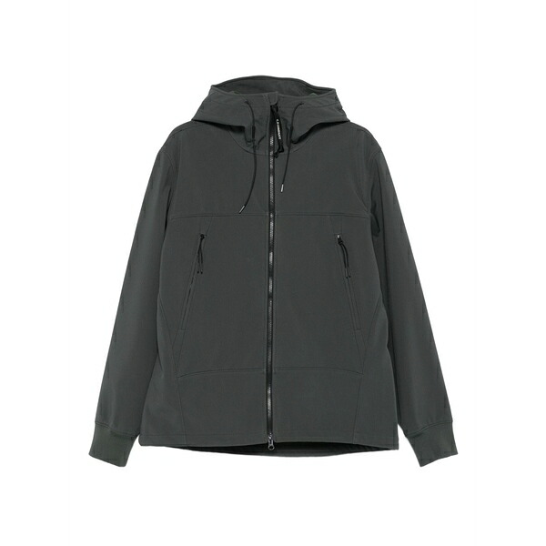 シーピーカンパニー メンズ ジャケット＆ブルゾン アウター Hooded zip-front jacket Grey｜asty