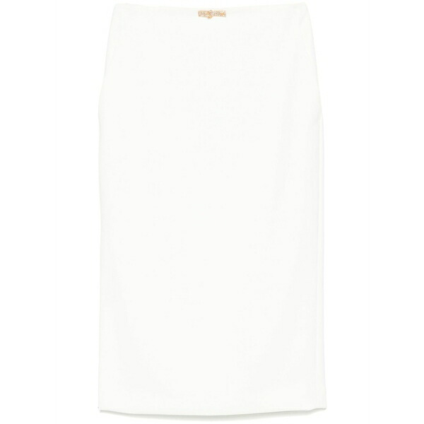 エリザベスフランキ レディース スカート ボトムス Crepe midi skirt White｜asty