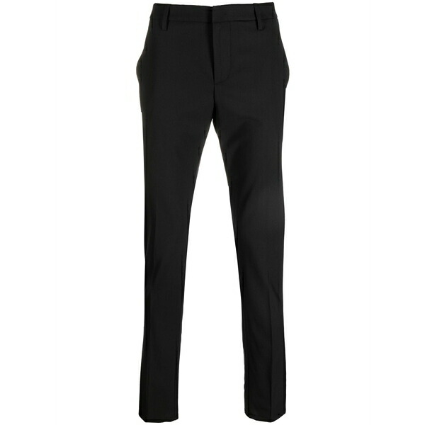 ドンダップ メンズ カジュアルパンツ ボトムス Virgin-wool tailored trousers Black|asty