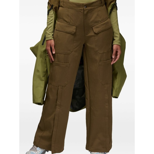 ジョーダン レディース カジュアルパンツ ボトムス Logo-patch cargo pants Green｜asty