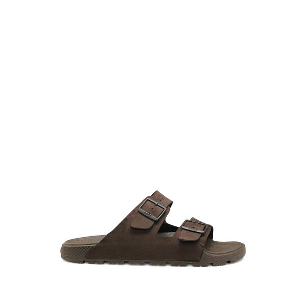 ボス メンズ サンダル シューズ Buckle-strap sandals Brown｜asty