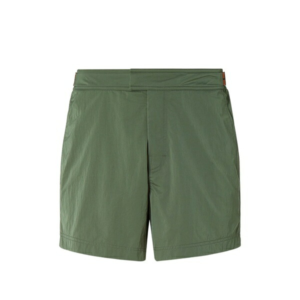 ゼニア メンズ カジュアルパンツ ボトムス Road brand mark swim shorts Green|asty