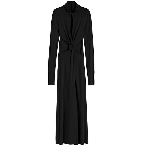 ヴィクトリア ベッカム レディース ワンピース トップス Twist-front maxi dress Black｜asty