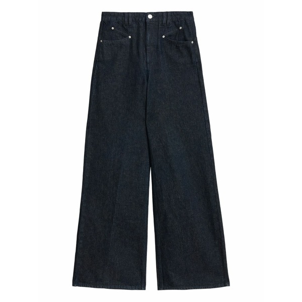 イザベル マラン レディース カジュアルパンツ ボトムス Lemony wide-leg trousers Blue｜asty