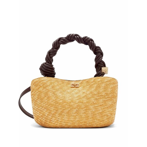 ガニー レディース トートバッグ バッグ Bou braided-handle tote bag Neutrals｜asty