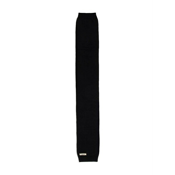 モスキーノ メンズ マフラー・ストール・スカーフ アクセサリー Logo-detail scarf Black|asty