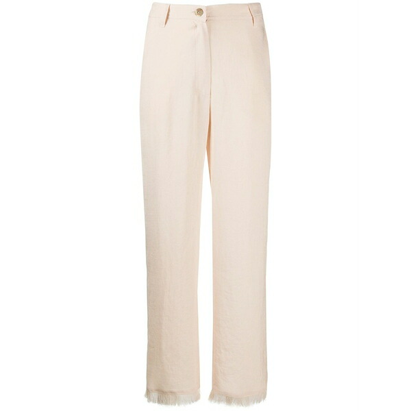 ナヌーシュカ レディース カジュアルパンツ ボトムス Theo frayed straight-leg trousers -|asty