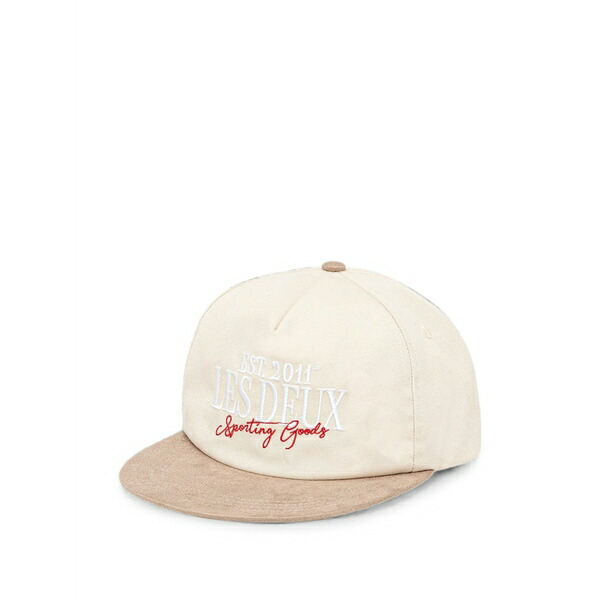 レ ドゥ メンズ 帽子 アクセサリー Logo peaked cap Neutrals｜asty