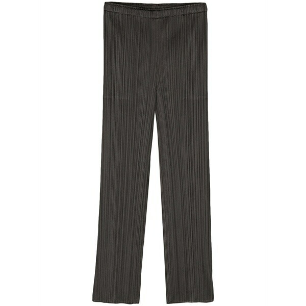 プリーツ プリーズ イッセイ ミヤケ レディース カジュアルパンツ ボトムス January pliss£ straight-leg trousers Grey|asty