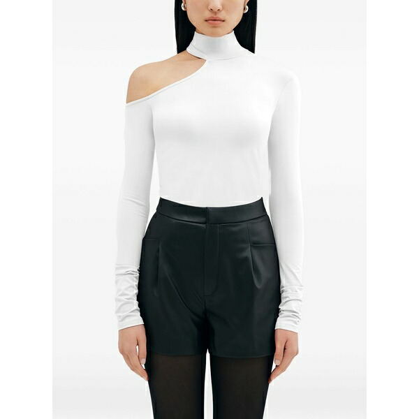 マルセラ レディース Tシャツ トップス Evan cut-out long-sleeve top White｜asty