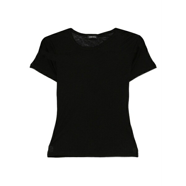 アニービン レディース Tシャツ トップス Sylvie crew neck t-shirt Black|asty