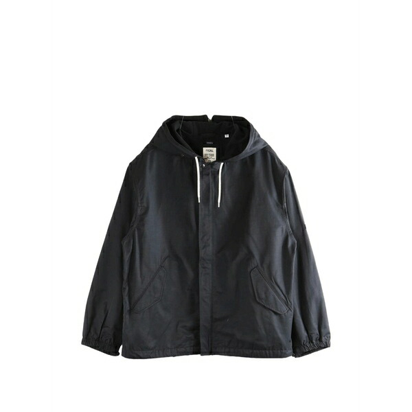 ナナミカ メンズ ジャケット&ブルゾン アウター Hooded drawstring-fastening jacket Black|asty