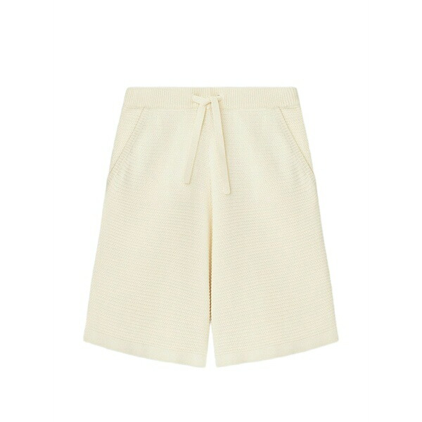 ナヌーシュカ メンズ カジュアルパンツ ボトムス Fico drawstring knitted shorts Neutrals｜asty