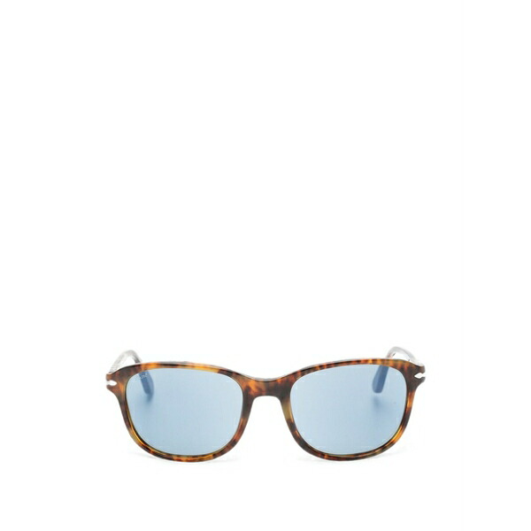 ペルソル メンズ サングラス・アイウェア アクセサリー Tortoiseshell-effect square-frame sunglasses Brown|asty