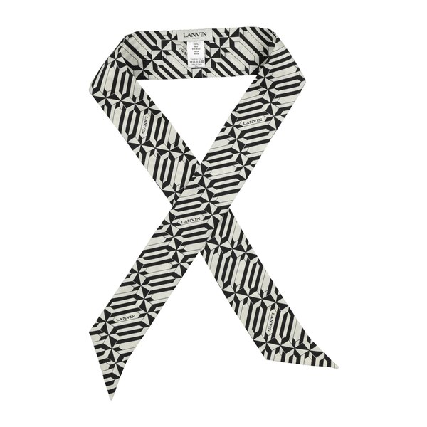 【送料無料】 ランバン レディース マフラー・ストール・スカーフ アクセサリー Scarves White