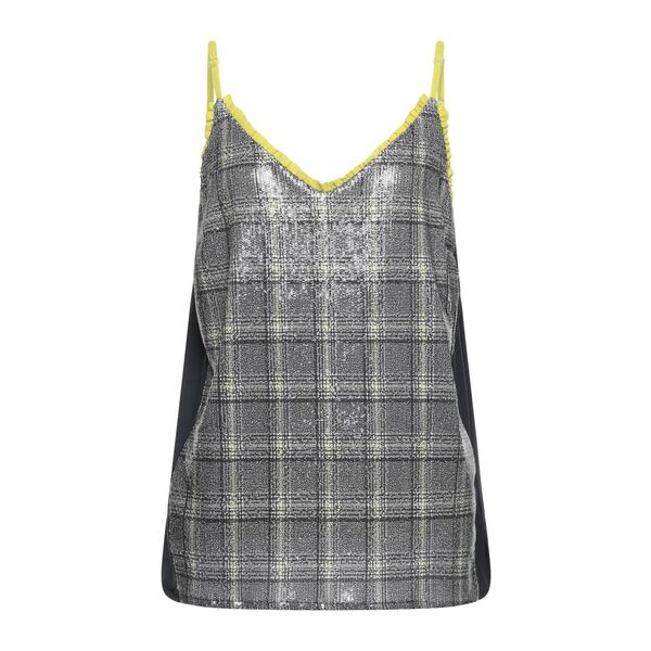 【送料無料】 ピアヌラストゥーディオ レディース Tシャツ トップス Tops Grey｜asty