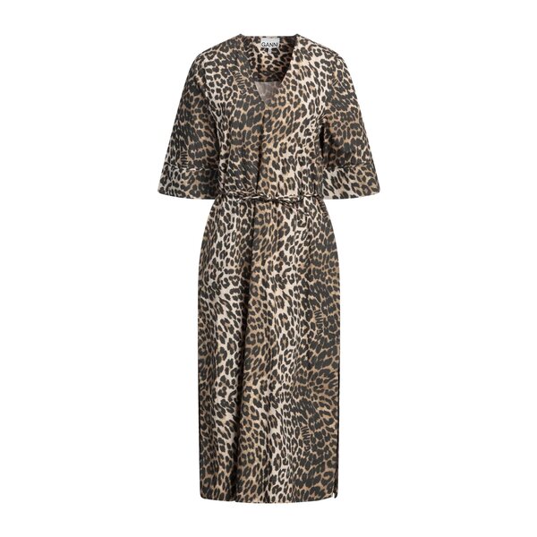 【送料無料】 ガニー レディース ワンピース トップス Midi dresses Beige