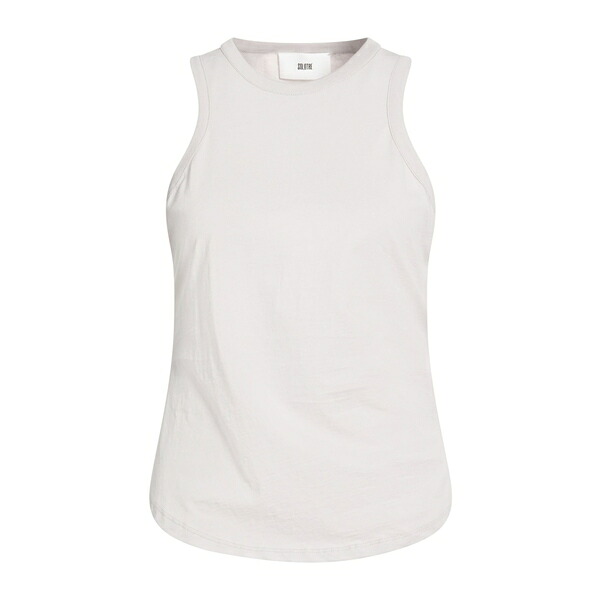 【送料無料】 ソロトレ レディース Tシャツ トップス Tank tops Grey｜asty