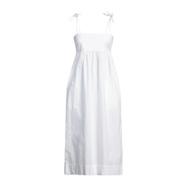 【送料無料】 ガニー レディース ワンピース トップス Midi dresses White|asty