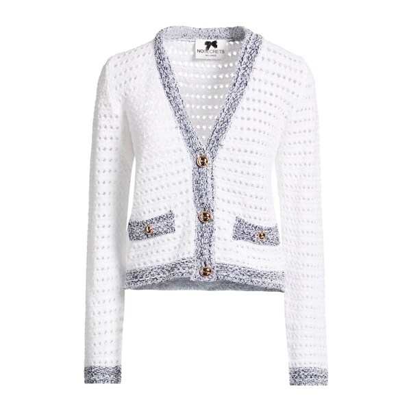 【送料無料】 ノー シークレッツ レディース カーディガン アウター Cardigans White