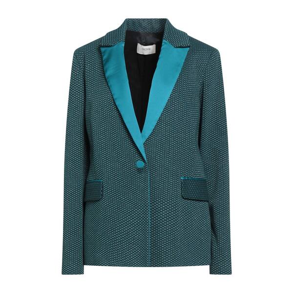 【送料無料】 フラコミーナ レディース ジャケット＆ブルゾン アウター Blazers Green