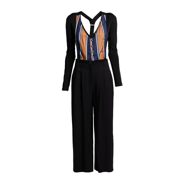 【送料無料】 マリパルミ レディース ワンピース トップス Jumpsuits Black