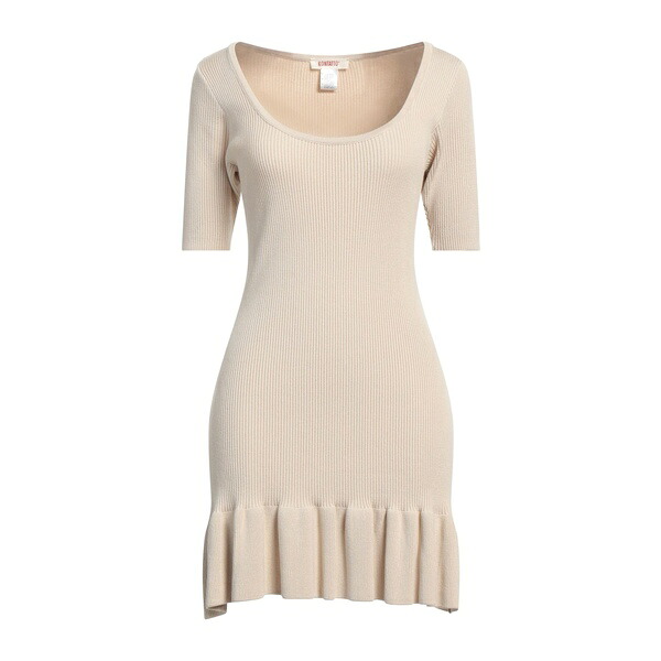 【貨物輸送無料】 コンタット レディース 衣装 トップス Mini dresses Beige