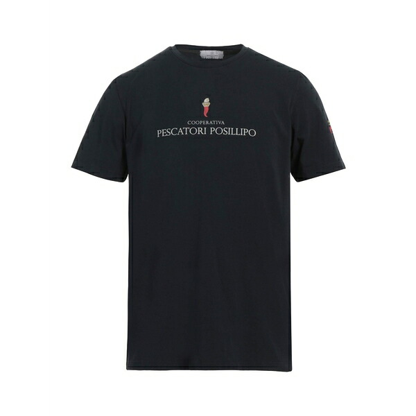 【送料無料】 コオペラティーヴァ ペスカトーリ ポシリポ メンズ Tシャツ トップス T-shirts Blue