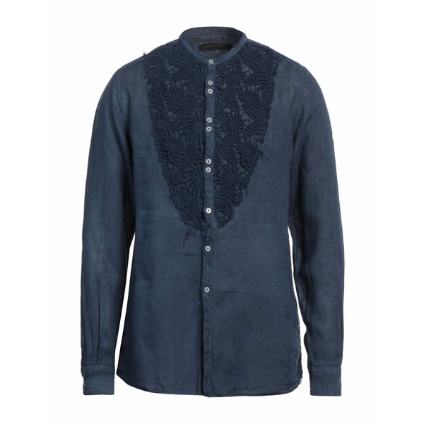 【送料無料】 メッサジェリエ メンズ シャツ トップス Shirts Blue