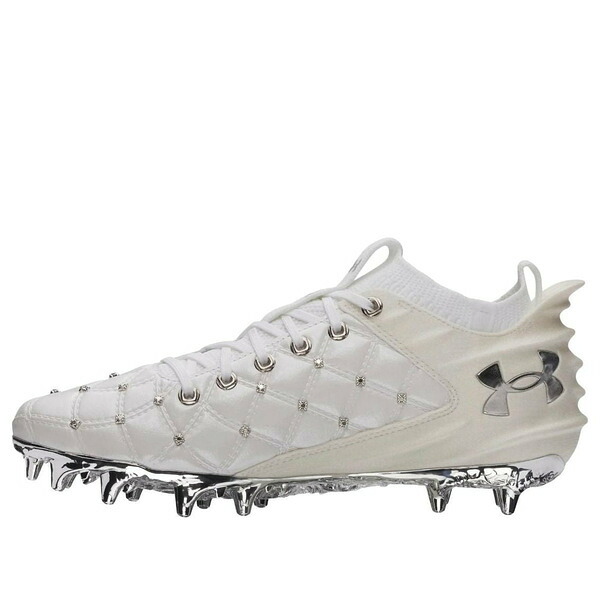 Under Armour アンダーアーマー メンズ スニーカー  【Under Armour x Justin Jefferson Blur Pro \u0027White Metallic Silver\u0027 6011477-100】  大いさ US_M_13.5 メンズ靴-スニーカー