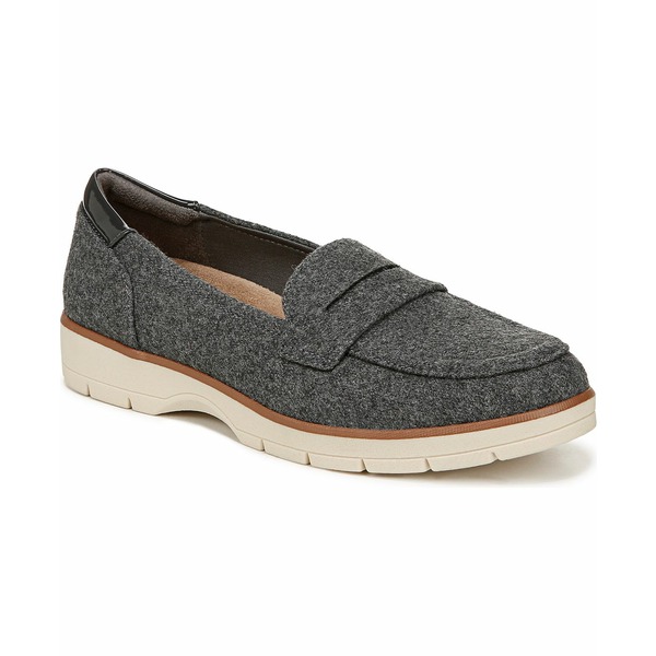 ドクター・ショール レディース スリッポン・ローファー シューズ Women's Nice Day Lug Sole Loafers Charcoal Wool Blend画像