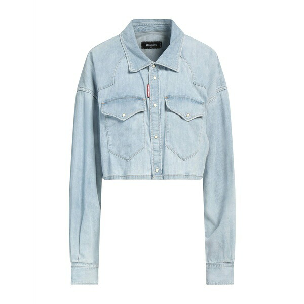 【送料無料】 ディースクエアード レディース シャツ トップス Denim shirts Blue｜asty
