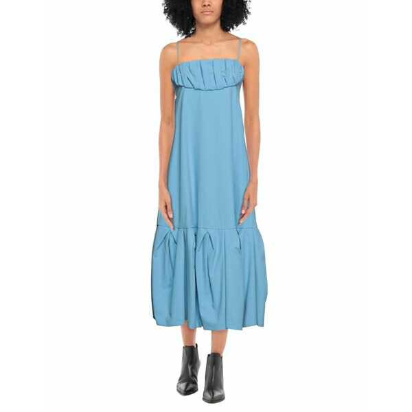 宅配便配送 アリーニ レディース ワンピース トップス Midi dresses Blue