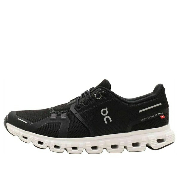 On Running オン 駈けっくら レディース スニーカー  【(WMNS) On Running Cloud 6 \u0027Black White\u0027 3WF10060299】  大きさ US_W_10.5