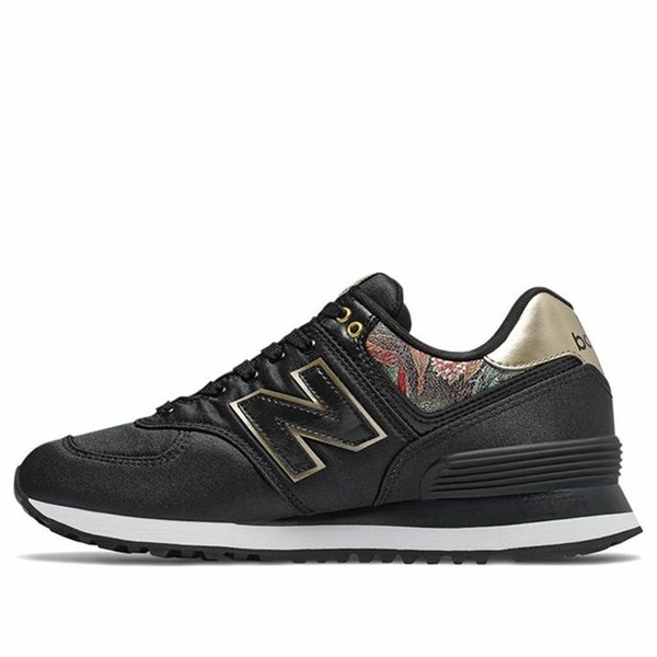 New Balance ニューバランス レディース スニーカー 【(WMNS) New Balance 574 Series Gold 'Black Gold White' WL574SNC】 サイズ US_5.5(22.5cm)|asty