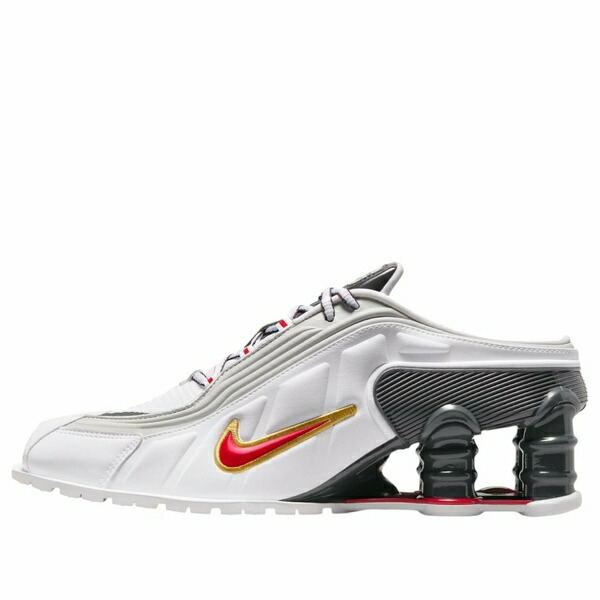 Nike ナイキ レディース スニーカー 【(WMNS) Nike x Martine Rose Shox MR4 Mule 'White Metallic Platinum' IM5420-100】 サイズ US_9(26.0cm)|asty
