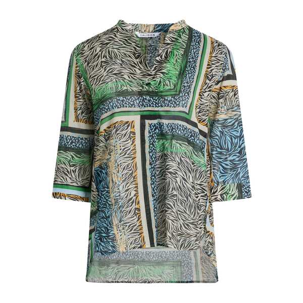 【送料無料】 キャリバン レディース Tシャツ トップス Tops Green