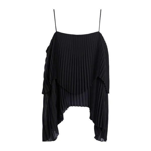 【送料無料】 セミクチュール レディース Tシャツ トップス Tops Black｜asty